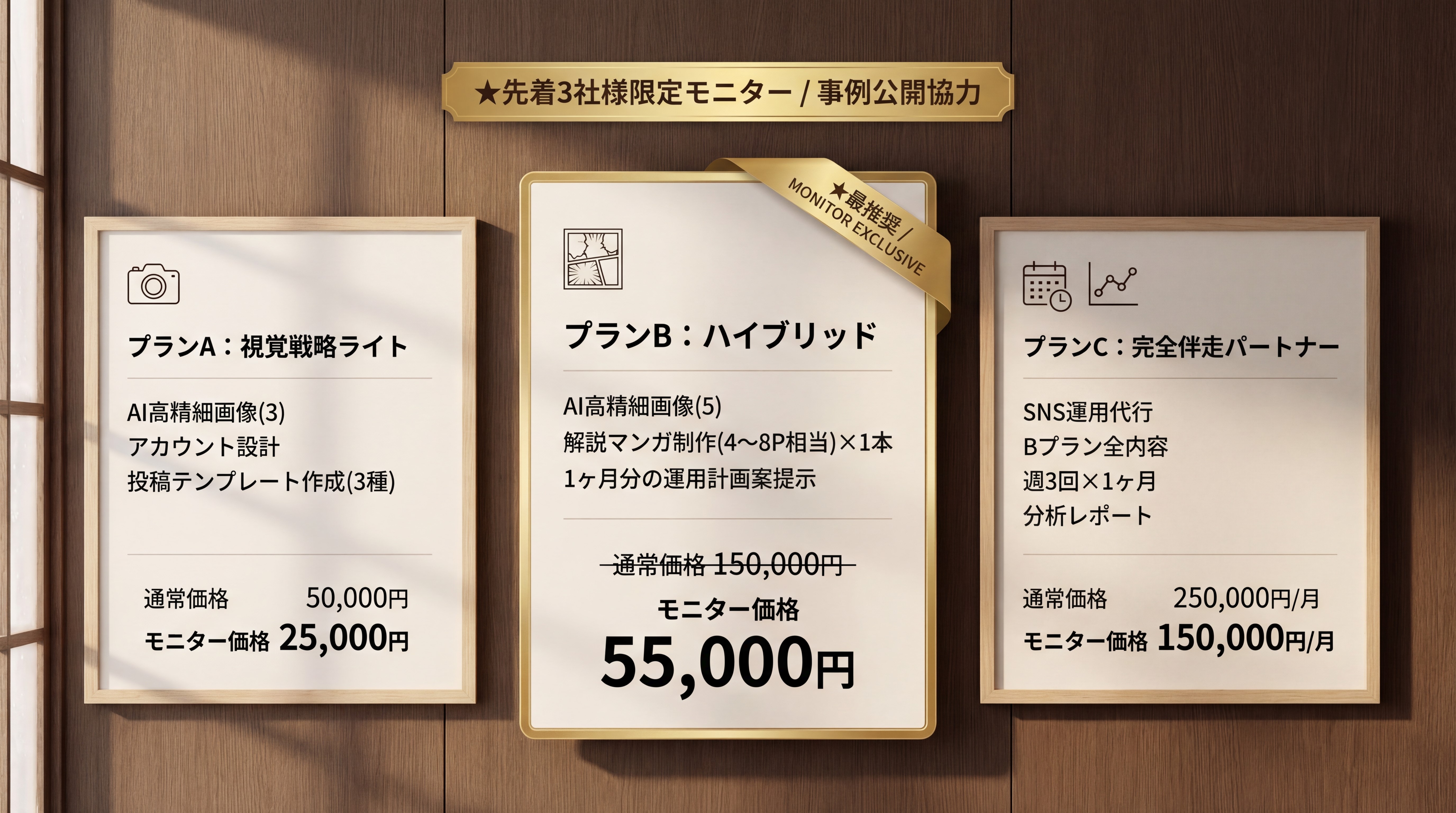 先着3名様限定モニター・事前相談会